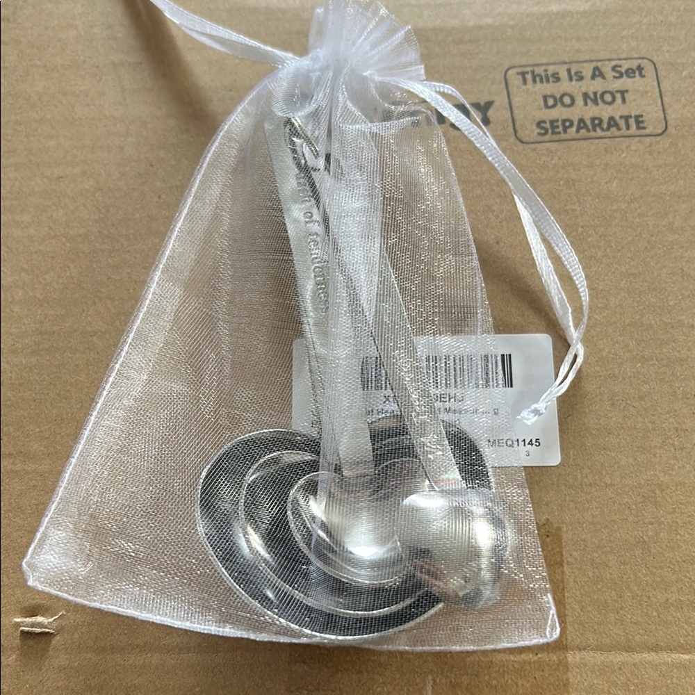 Silver Measuring Spoons Set- Set of 15 Favors